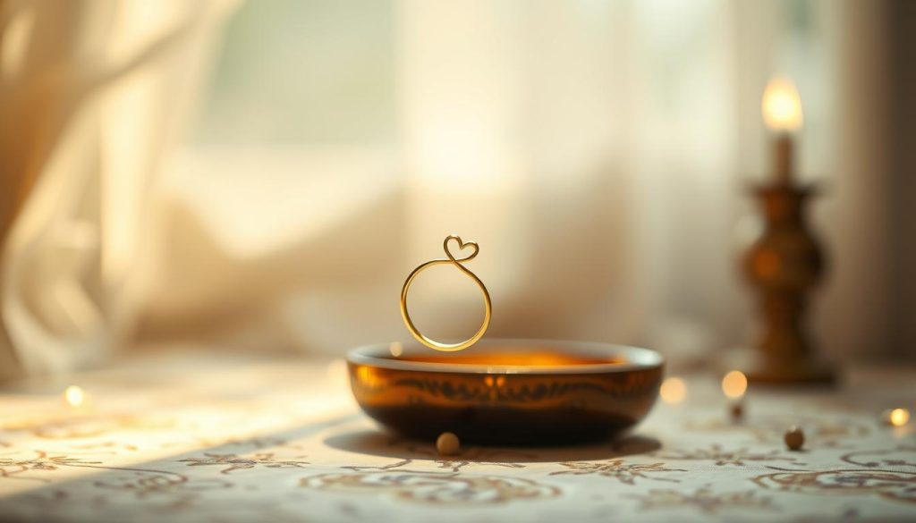 A delicate ceylan symbol, gracefully entwined, emblazons the scene. Soft, natural lighting casts a warm, dreamy glow, evoking the intimate atmosphere of a fortune-telling session. In the foreground, the ceylan's elegant curves suggest the gentle unfolding of love and relationships, as divined by the skilled hand of Nebahat Özge Tan. The background is a hazy, ethereal backdrop, allowing the ceylan's symbolic power to take center stage, guiding the viewer into the realm of love and destiny.