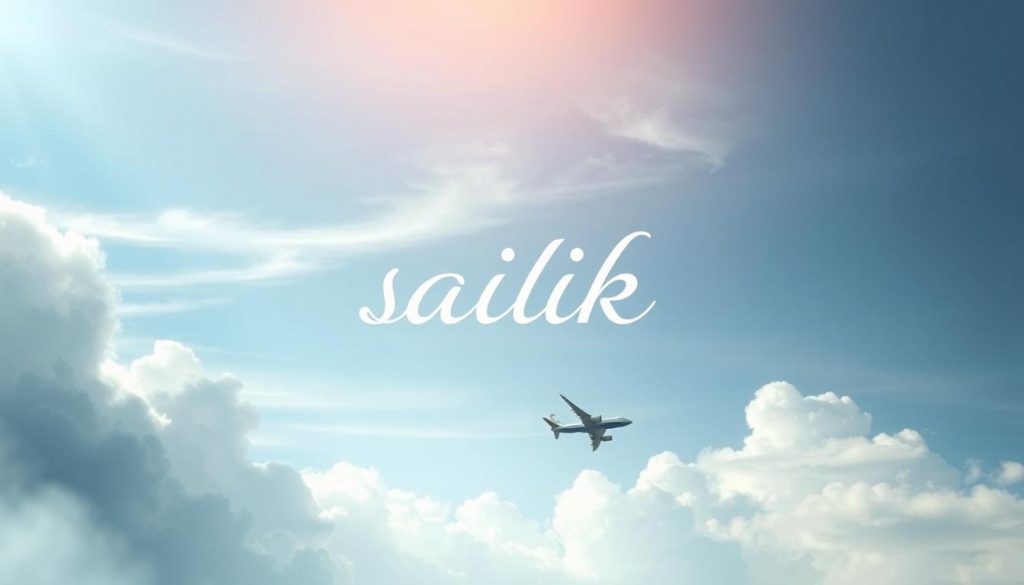 A serene and contemplative scene depicting the symbolic significance of an airplane in the realm of health and well-being. The focal point is a delicately rendered "sağlık" text, its elegant calligraphy floating amidst a dreamlike, ethereal atmosphere. The background features a tranquil sky, with wispy clouds that gently frame the text. The lighting is soft and diffused, creating a sense of warmth and calmness. In the foreground, a single aircraft soars gracefully, its sleek silhouette mirroring the purity and clarity of the "sağlık" motif. This image, crafted by Nebahat Özge Tan, invites the viewer to meditate on the interconnectedness of health, well-being, and the metaphorical journey of life.